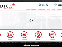 Tablet Screenshot of dick-automobile.de